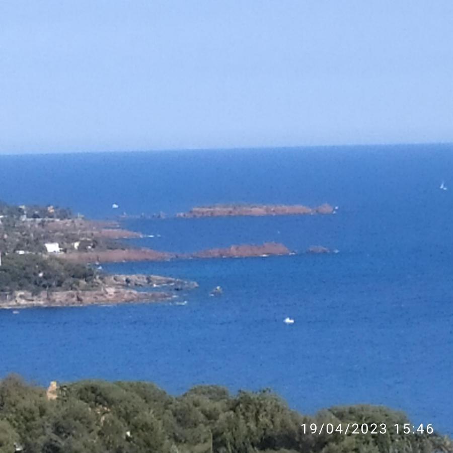 Studio 4P Vue Mer Calme Cap Esterel Saint-Raphael  Ngoại thất bức ảnh